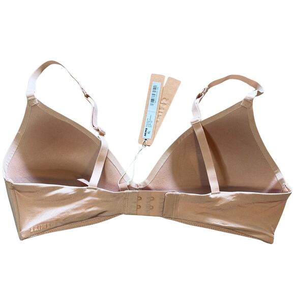 SKIMS Wireless Form T-Shirt Demi Bra Clay Size 34B NWT - Picture 3 of 4